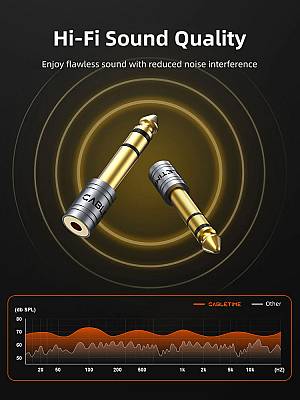 CABLETIME αντάπτορας ήχου 6.3mm σε 3.5mm CT-6M3F-AG, gold plated, γκρι CT-6M3F-AG