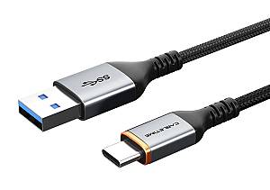 CABLETIME καλώδιο USB-C σε USB CT-AMCMG1, 3A, 5Gbps, 0.5m, μαύρο CT-AMCMG1-AG05