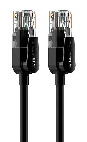 CABLETIME καλώδιο δικτύου CT-CAT6U, CAT 6 UTP, 250 MHz, CCA, 10m, μαύρο CT-CAT6U-PB10