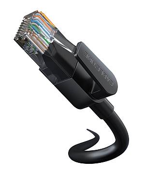 CABLETIME καλώδιο δικτύου CT-CAT6U, CAT 6 UTP, 250 MHz, CCA, 3m, μαύρο CT-CAT6U-PB3