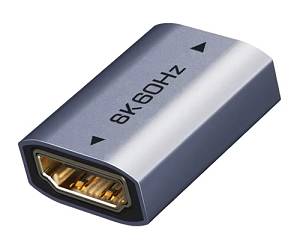CABLETIME αντάπτορας HDMI CT-HEF8K-AG, 8K/60Hz, 4K/120Hz, 48 Gbps, γκρι CT-HEF8K-AG