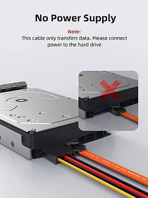 CABLETIME καλώδιο SATA III CT-SATA3, 6Gbps, 0.50m, πορτοκαλί CT-SATA3-B0.5
