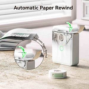 NIIMBOT smart θερμικός εκτυπωτής ετικετών D110-M, 203dpi, Bluetooth, λευκός D110-M-WH