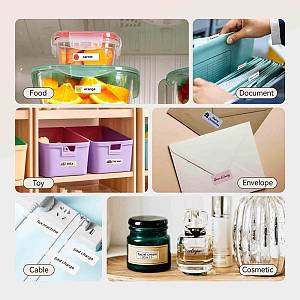 NIIMBOT smart θερμικός εκτυπωτής ετικετών D110-M, 203dpi, Bluetooth, λευκός D110-M-WH