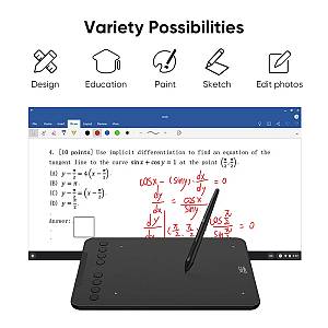 XP-PEN ταμπλέτα σχεδίασης με γραφίδα Deco 01 V3, 254x158.7mm, μαύρο DECO01V3