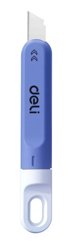 DELI κοπίδι DL412C, περιστροφικό άνοιγμα, πλαστικό, 10mm, μπλε DL412C