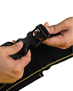 DELI εργαλειοθήκη μέσης DL5864, υφασμάτινη, 60x14.5x5cm, μαύρη DL5864