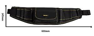 DELI εργαλειοθήκη μέσης DL5864, υφασμάτινη, 60x14.5x5cm, μαύρη DL5864