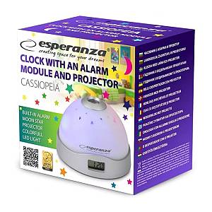 ESPERANZA επιτραπέζιο ρολόι EHC001 με προβολέα & LED, ξυπνητήρι EHC001