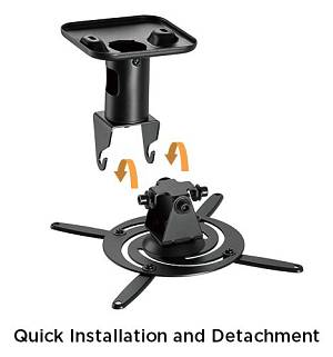 BRATECK Βάση για projectors EPB-2, οροφής, 360° περιστροφή, 15kg EPB-2