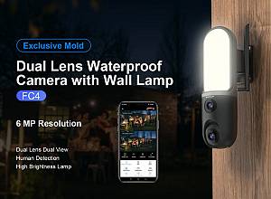 VSTARCAM smart κάμερα FC4 με φωτισμό, dual lens, 3MP, WiFi, SD, PTZ, IP66 FC4
