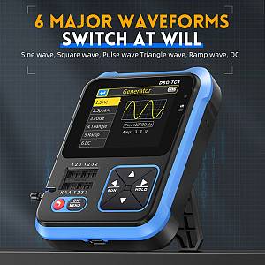 FNIRSI 3 σε 1 παλμογράφος/signal generator/transistor tester χειρός DSO-TC3, επαναφορτιζόμενο FNR-DSO-TC3