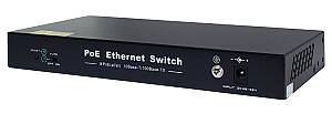 FOLKSAFE PoE Ethernet Switch FS-S1008EP-E, 8 Ports 10/100Mbps FS-S1008EP-E