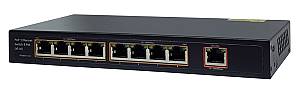 FOLKSAFE PoE Ethernet Switch FS-S1008EP-E, 8 Ports 10/100Mbps FS-S1008EP-E
