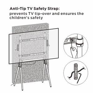 BRATECK βάση τηλεόρασης δαπέδου FS12-46F-01, 49-70, έως 40kg FS12-46F-01