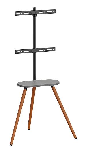 BRATECK βάση τηλεόρασης δαπέδου FS28-44F-04, 43-65, έως 35kg, με ράφι FS28-44F-04