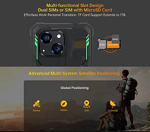 OUKITEL smartphone G2, 6, 4/64GB, 6300mAh, IP68/IP69K, μαύρο G2-BK