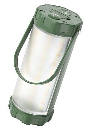 GLOCUSENT LED φανάρι GLCSNTCL001G, επαναφορτιζόμενο, έως 1200lm, IP68, πράσινο GLCSNTCL001G