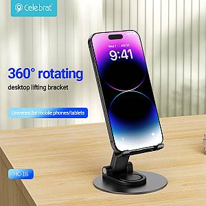 CELEBRAT βάση smartphone/tablet HC-16, foldable, μαύρη HC-16
