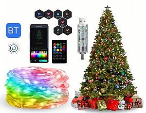 POWERTECH smart LED καλωδιοταινία HLL-0132, RGB, IP44, Bluetooth, 15m HLL-0132