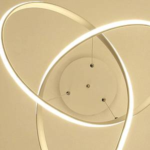POWERTECH LED φωτιστικό οροφής HLL-0164, 50W, 4000K, Φ60cm, 1m, λευκό HLL-0164