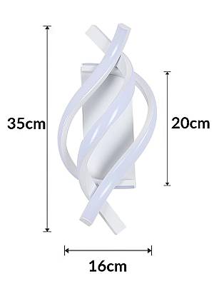 POWERTECH LED φωτιστικό τοίχου HLL-0168, 12W, 4000K, 960lm, λευκό HLL-0168
