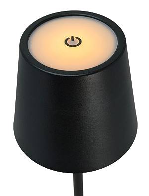 POWERTECH LED επιτραπέζιο φωτιστικό HLL-0193, ρυθμιζόμενο, επαναφορτιζόμενο, μαύρο HLL-0193