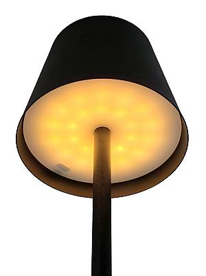 POWERTECH LED επιτραπέζιο φωτιστικό HLL-0193, ρυθμιζόμενο, επαναφορτιζόμενο, μαύρο HLL-0193