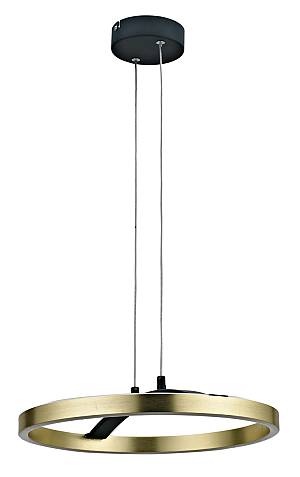 POWERTECH LED φωτιστικό οροφής HLL-0201, 29W, 4000K, Φ38x120cm, χρυσό/μαύρο HLL-0201