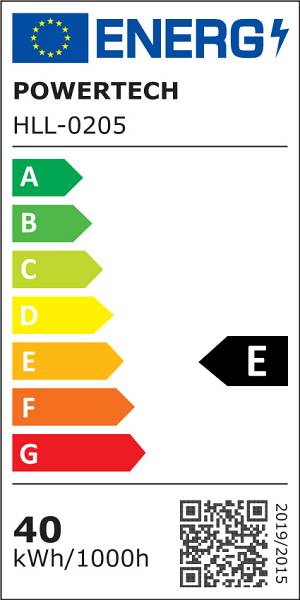 POWERTECH LED φωτιστικό οροφής HLL-0205, 40W, 4000K, Φ53x120cm, οπάλ χρυσό/μαύρο HLL-0205