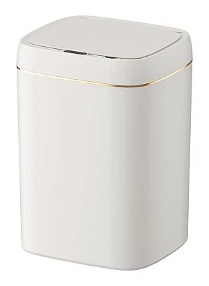 HOME USE κάδος απορριμμάτων HUH-0188 με φωτοκύτταρο, 13lt, λευκός HUH-0188