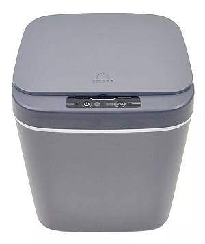 HOME USE κάδος απορριμμάτων HUH-0190 με φωτοκύτταρο, 14lt, γκρι HUH-0190