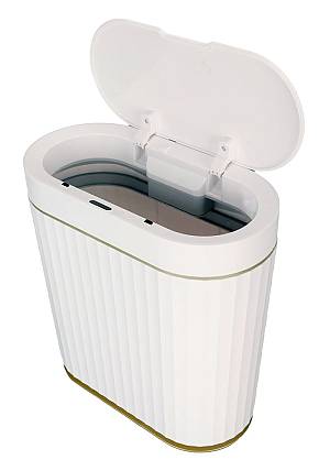 HOME USE κάδος απορριμμάτων HUH-0227 με φωτοκύτταρο, 9lt, λευκός HUH-0227