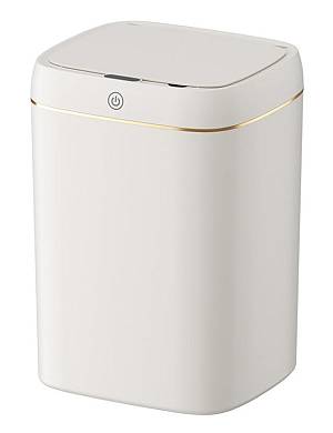 HOME USE κάδος απορριμμάτων HUH-0251 με φωτοκύτταρο, 9lt, λευκός HUH-0251