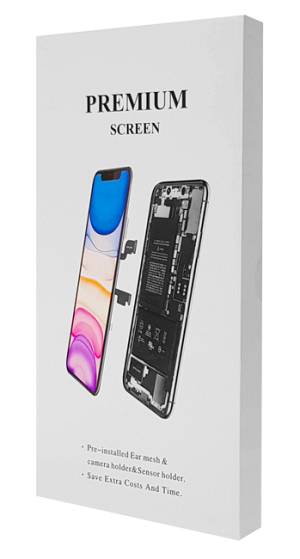 TW INCELL LCD ILCD-018 για iPhone 11, camera-sensor ring, earmesh, μαύρη ILCD-018