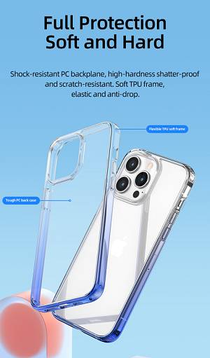 USAMS θήκη Binz για iPhone 14 Pro, μαύρη & διάφανη IP14PBA01