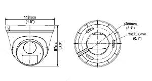 UNIARCH IP κάμερα IPC-T125-APF28, 2.8mm, 5MP, IP67, PoE, IR έως 30m IPC-T125-APF28