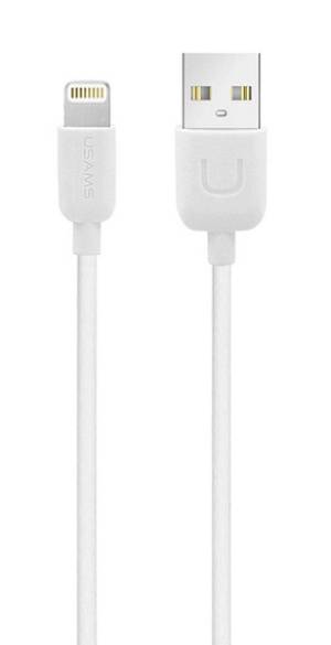 USAMS καλώδιο Lightning σε USB US-SJ097, 2.1A, 1m, λευκό IPUSBXD02