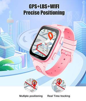 INTIME GPS smartwatch για παιδιά IT-073, 1.83, κάμερα, 4G, IPX5, ροζ IT-073
