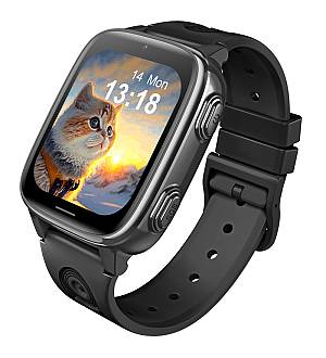 INTIME GPS smartwatch για παιδιά IT-074, 1.83, κάμερα, 4G, IPX5, μαύρο IT-074