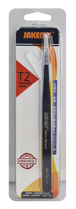 JAKEMY τσιμπίδα JM-T2-11, ανοξείδωτη, SUS304, 140mm, ίσια JM-T2-11