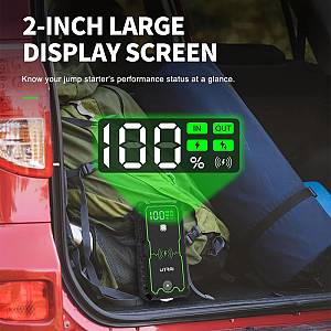 UTRAI εκκινητής μπαταρίας αυτοκινήτου JS-1 Pro με φακό, 12V/2500A, 16000mAh JS-1PRO