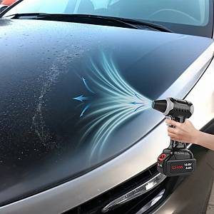 KINZIR ηλεκτρικό air duster AD47, 400W, 10000mAh, μαύρο KNZ-AD47