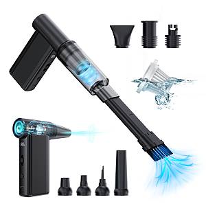 KINZIR 2 σε 1 σκουπάκι χειρός & air duster AD51, 180W, 4000mAh, μαύρο KNZ-AD51