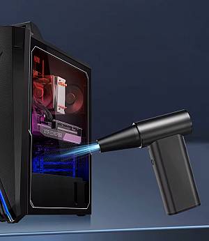 KINZIR ηλεκτρικό air duster AD57, 180W, 8000mAh, γκρι KNZ-AD57