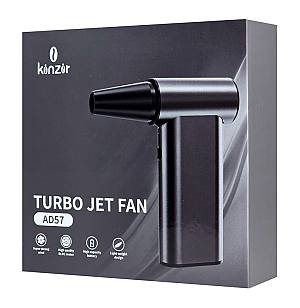 KINZIR ηλεκτρικό air duster AD57, 180W, 8000mAh, γκρι KNZ-AD57