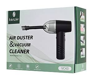 KINZIR 2 σε 1 σκουπάκι χειρός & air duster VC43, 70W, 6000mAh, μαύρο KNZ-VC43