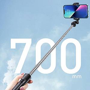 KAKUSIGA selfie stick KSC-1143 με τρίποδο, έως 70cm, Bluetooth, μαύρο KSC-1143