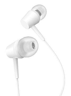 KAKUSIGA earphones με μικρόφωνο KSC-1303, 3.5mm σύνδεση, 10mm, 1.1m, λευκά KSC-1303-WH