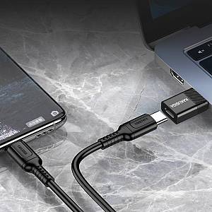 KAKUSIGA αντάπτορας USB-C σε USB KSC-1407, 480Mbps, 60W, μαύρος KSC-1407